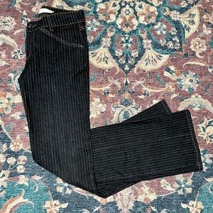 Vintage STUSSY low rise pinstriped bell bottoms